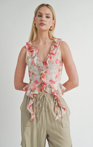 Divine Feminine Ruffled Tank