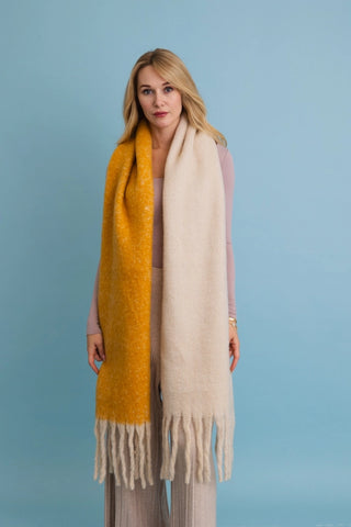 Cozy Two Tone Scarf