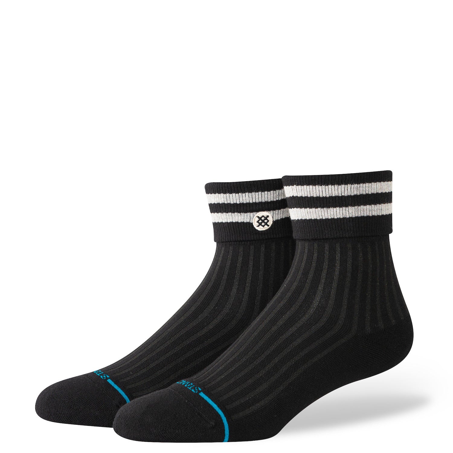 Women's Roll Cuff Quarter Height Socks