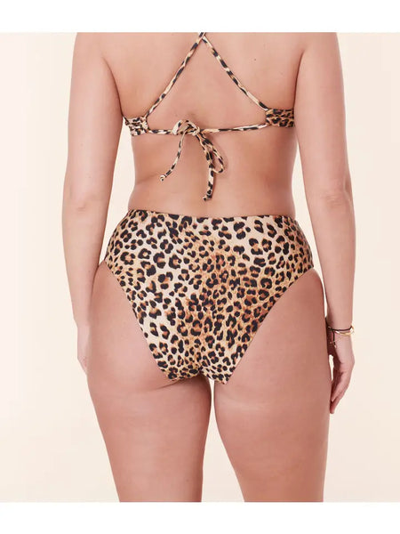 90s High Waist Bikini Bottom - Cheetah