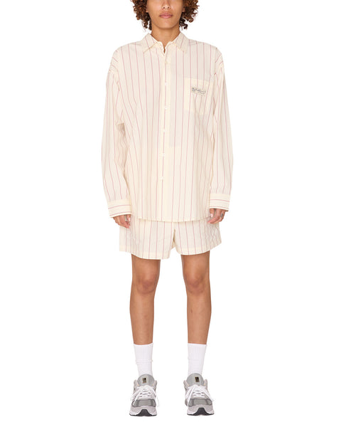 Primavera Stripe Shirt - Tofu Multi