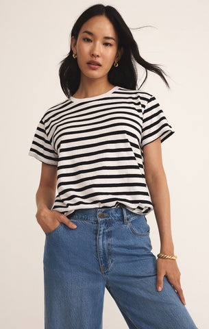 Go To Stripe Tee - Black