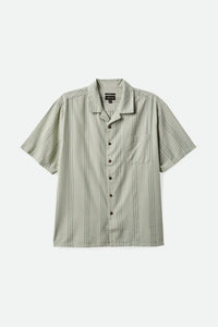 Brixton Bunker Reserve Cool Weight Short Sleeve Shirt - Mineral Grey