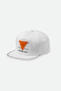 Brixton Barbed Wire MP Snapback Hat - White