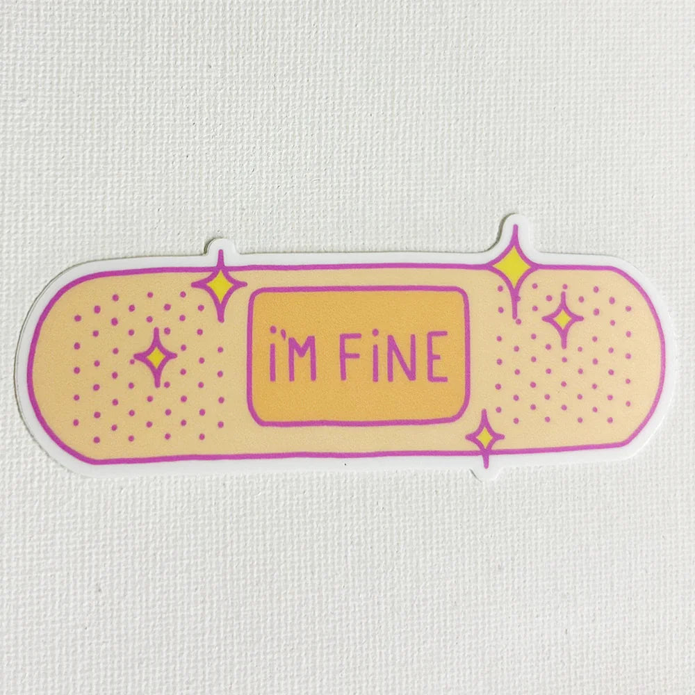 I'm Fine Vinyl Sticker