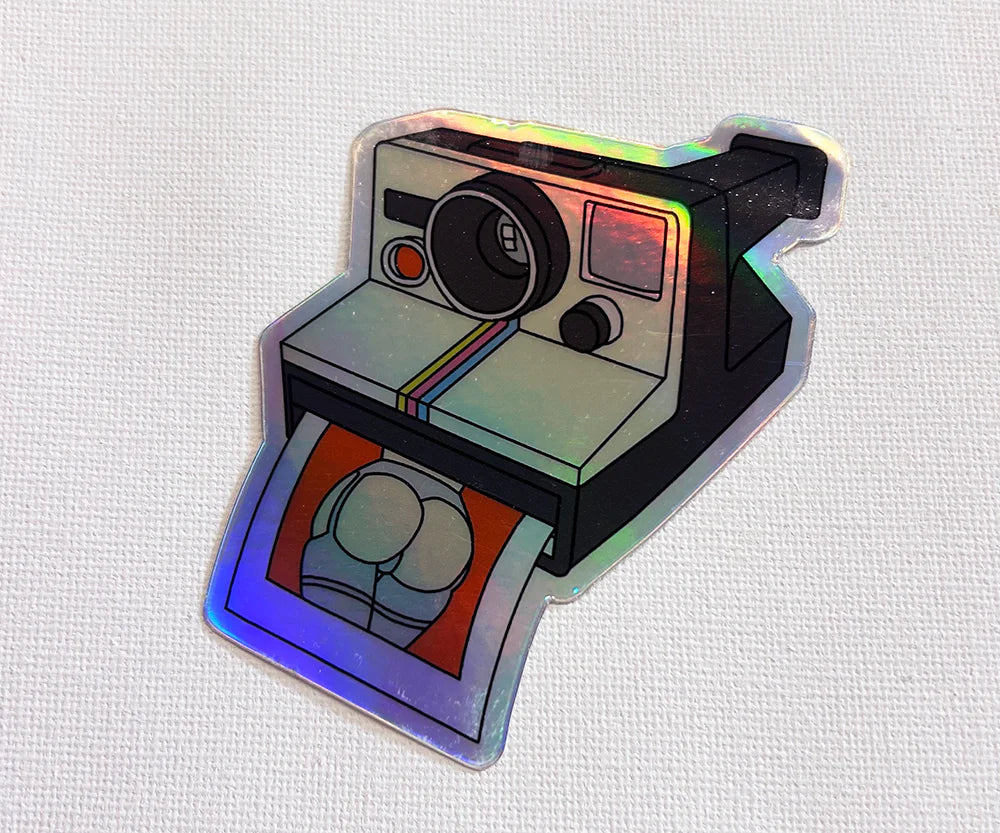 Holographic Polaroid Sticker