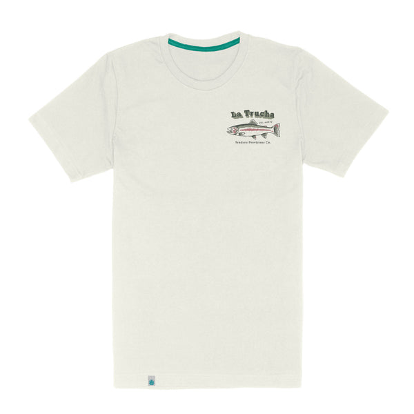 Del Norte T-shirt - Vintage White Green