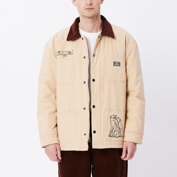 Obey Friendly Jacket  - Irish Cream