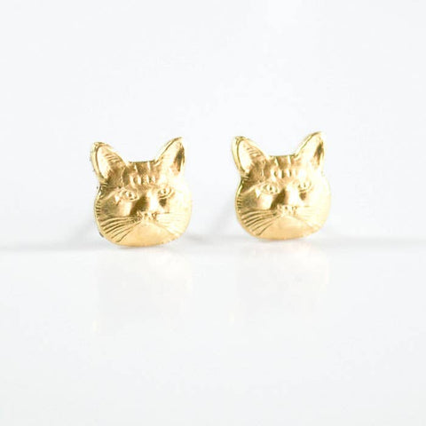 Grey Theory Mill Cat Earrings