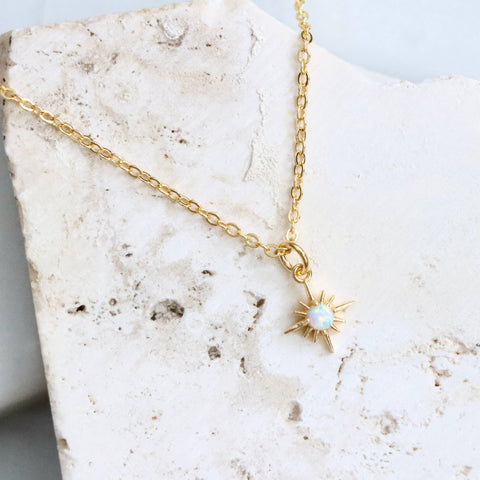 Opal North Star Necklace