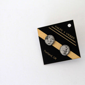 OTTI Memphis Stud Earrings: Grey Granite