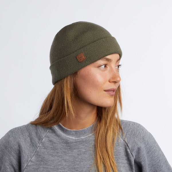 Coal Harbor Rib Knit Fisherman Beanie - Olive