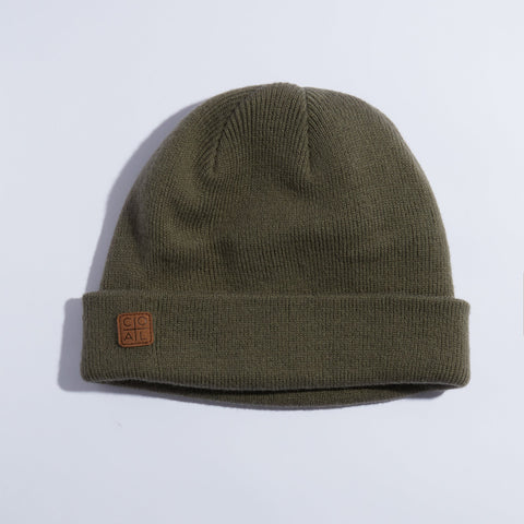 Coal Harbor Rib Knit Fisherman Beanie - Olive