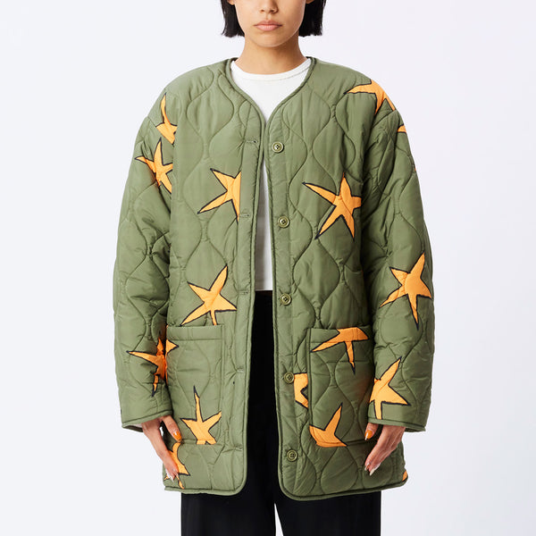 Obey Scribbly Stars Liner - Army Multi