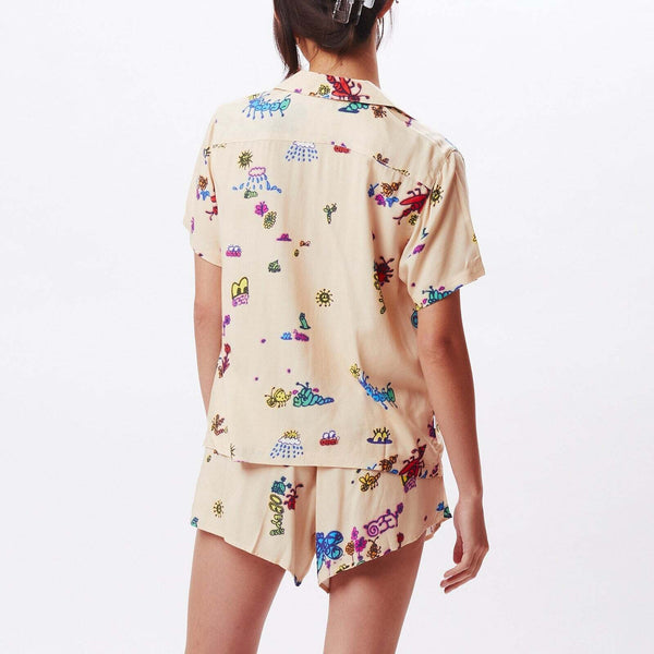Obey Doodles Relaxed Shirt - Shortbread