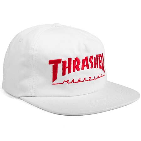 Thrasher Outline Snapback - White