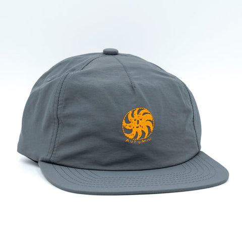 Autumn Nylon Strapback Hat - Charcoal