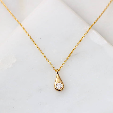 Zircon Dew Drop Necklace