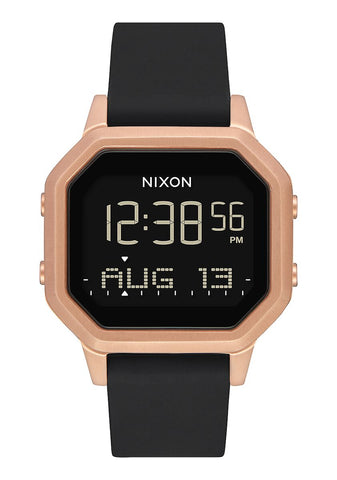 Nixon Siren Stainless Steel Watch - Rose Gold Black