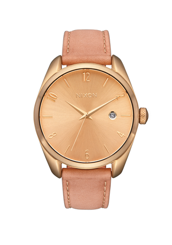 Nixon Thalia Leather Watch - Light Gold Tan