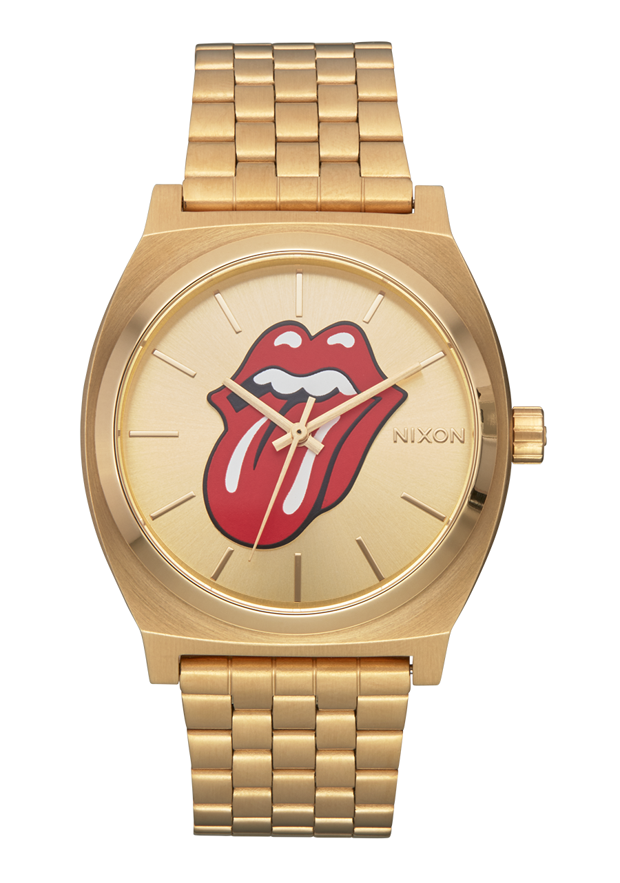 Nixon Rolling Stones Time Teller Watch - Gold Gold