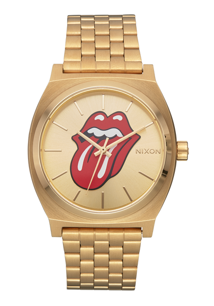 Nixon Rolling Stones Time Teller Watch - Gold Gold