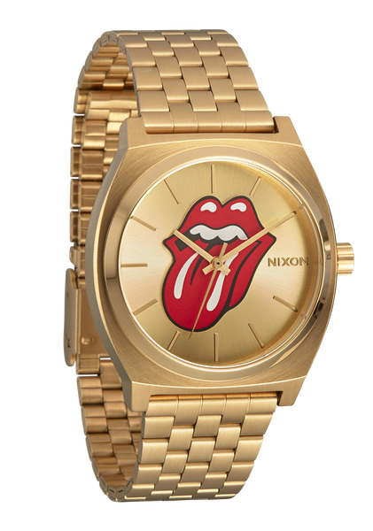 Nixon Rolling Stones Time Teller Watch - Gold Gold