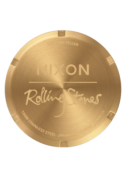 Nixon Rolling Stones Time Teller Watch - Gold Gold