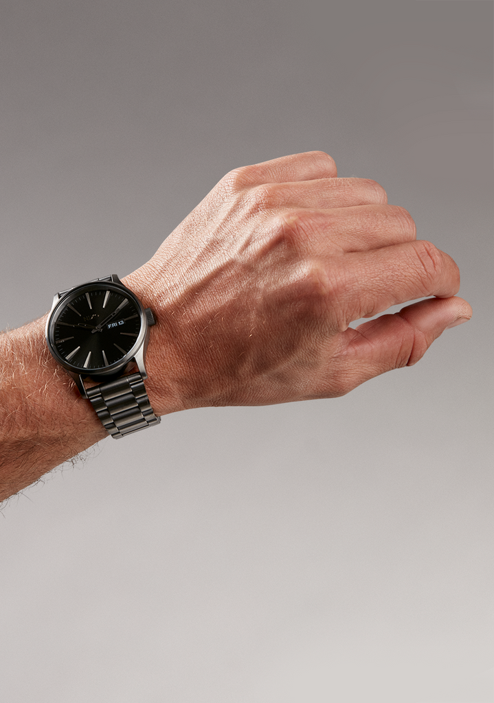 Nixon Sentry Stainless Steel - Gunmetal Black Sunray