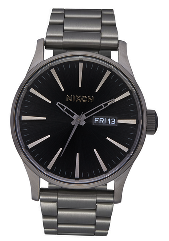 Nixon Sentry Stainless Steel - Gunmetal Black Sunray