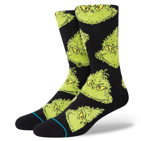 Stance x Grinch Mean One Crew Socks - Black