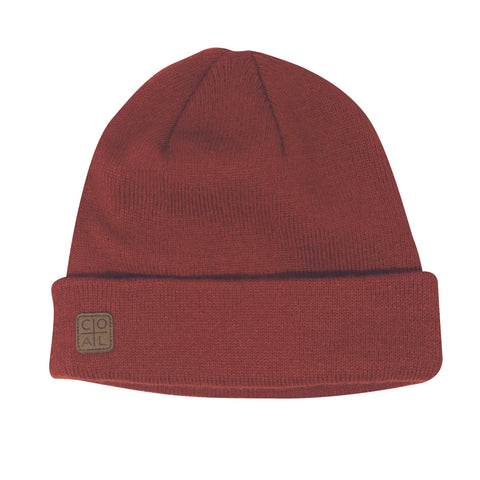 Coal Harbor Rib Knit Fisherman Beanie - Rust