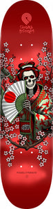 Powell Peralta Yosozumi Samurai Skateboard Deck Red - 8.25 x 31.95