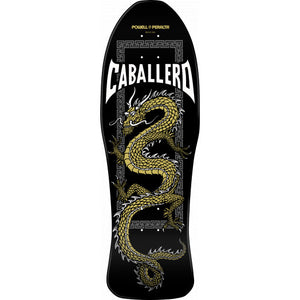 Powell Peralta Steve Caballero Chinese Dragon Skateboard Deck black/Gold 10x30