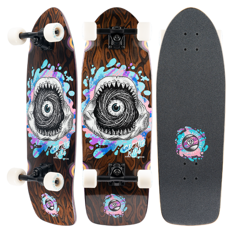 Sector 9 Fat Wave Fossil Longboard Complete