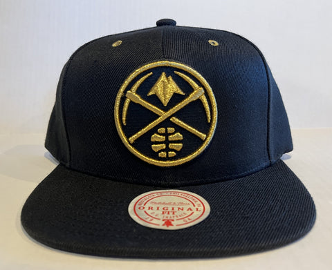 Mitchell & Ness NBA Denver Nuggets Snapback - Fools Gold / Black