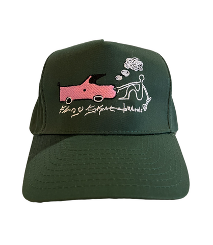 Frog Its's Broken 5 Panel Snapback Hat - Green