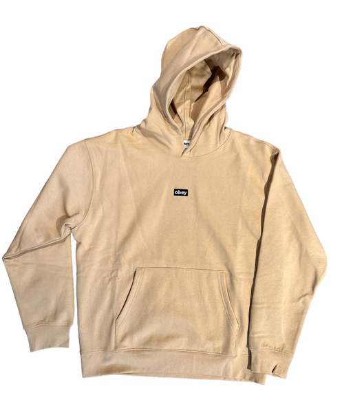 Obey Lower Caser Pullover Hoodie - Oat Milk