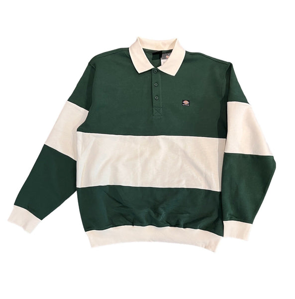 Dickies Skateboarding Long Sleeve Rugby Shirt - Pine Stripe