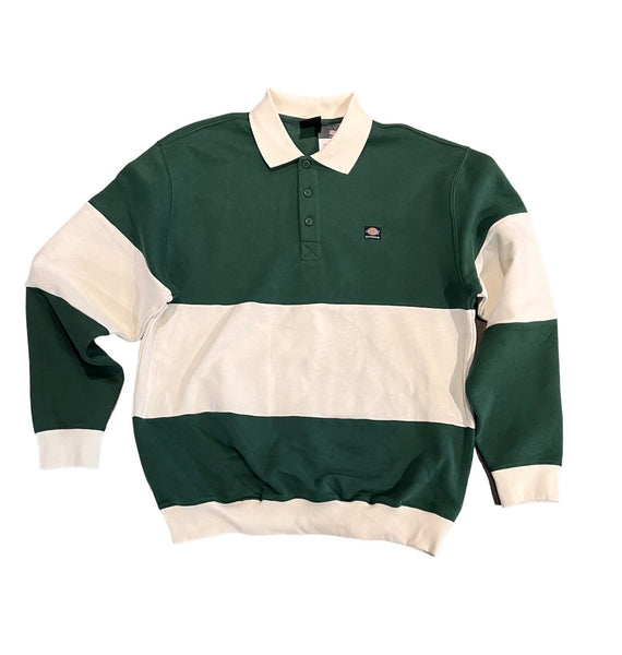 Dickies Skateboarding Long Sleeve Rugby Shirt - Pine Stripe