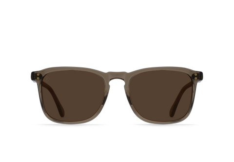 Raen Wiley Mens Square Sunglasses - Ghost/Brown Polarized