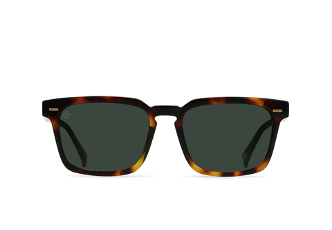 Raen Adin Unisex Sunglasses - Kola Tort/Green Polarized