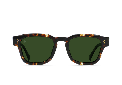 Raen Rece Brindle Tortoise Green Sunglasses