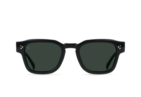 Raen Rece 51 - Crystal Black Green Polarized Sunglasses