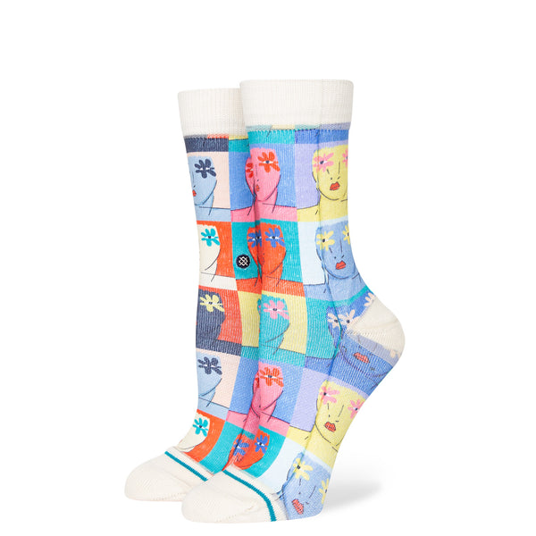 Stance Flower Faces Crew Sock