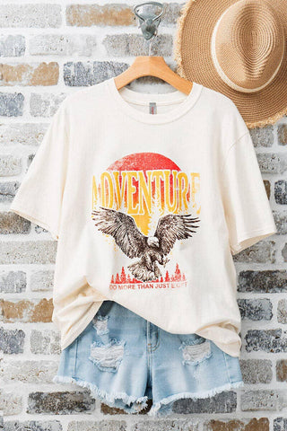 Urban Daizy Vintage Adventure Eagle Oversized Graphic Tee