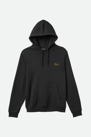 Brixton Parson Patch Hoodie - Black