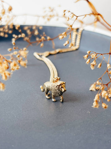 Oceanne Lion Fauna Necklace