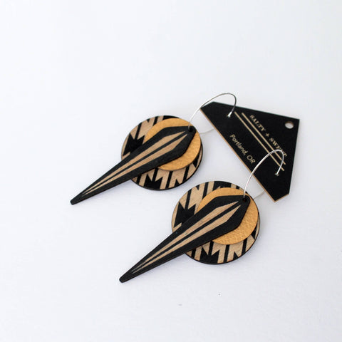 La Naja Earrings: Yellow Southwestern