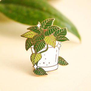 Pot of Pothos Enamel Pin